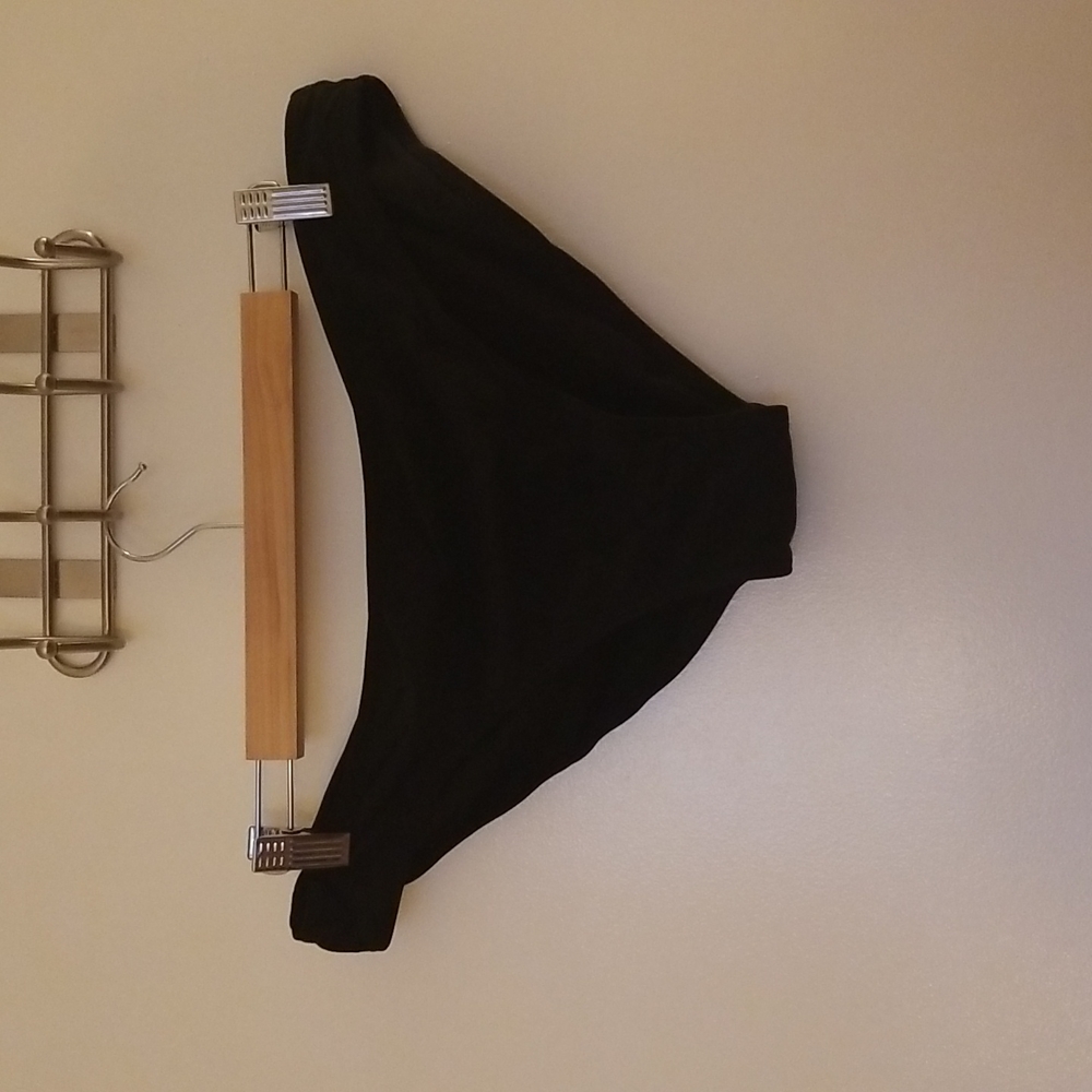 Basic black bikini bottom